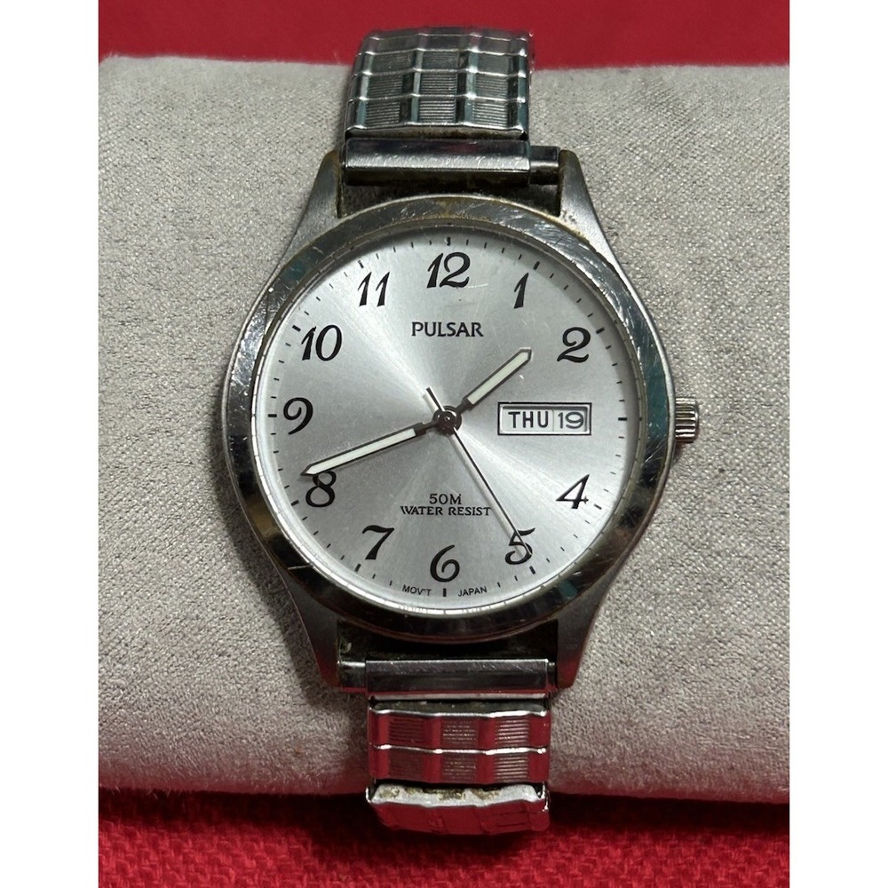 Pulsar Mens‎ 3D1005 50M Water Resistent Watch VX43-X077
